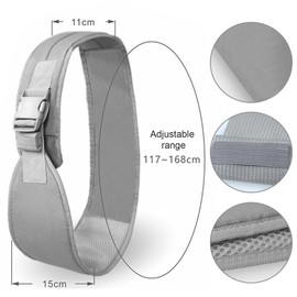 MUNSKT Ergonomische Babytragetasche, verstellbarer Schultergurt, dickes Kissen, weich und rutschfest, atmungsaktiv und bequem, für Neugeborene bis zu 44 lb