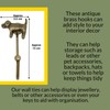 Knobs By Blossom Vintage Antique Brass Iron Wall Hooks Tie
