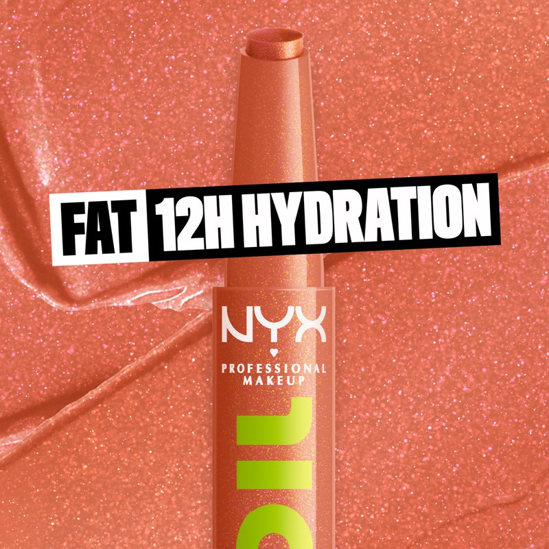 NYX Professional Makeup, Fat Oil Slick Click, Brillo de Labios,