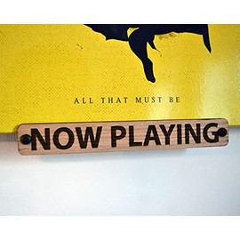 Wall Mounted Now Playing Vinyl Record Storage Display Stand (Oak Veneer)