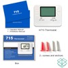 Heagstat 5-1-1 Day Programmable Thermostat for Home Conventional Single or