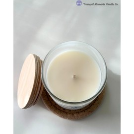 Tranquil Moments Candle Co. – 7 oz Smoky Lavender Scented Soy Candle 100% Natural Soy Wax | Aromatherapy | Eco-Friendly | 40-Hour Burn Time | Handmade in Small Batches