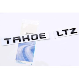 Yoaoo Black Tahoe LTZ Nameplate Emblems Letter Badge Compatible with Tahoe Black