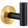 Angle Simple Towel Hook Black & Gold, Stainless Steel Bathroom
