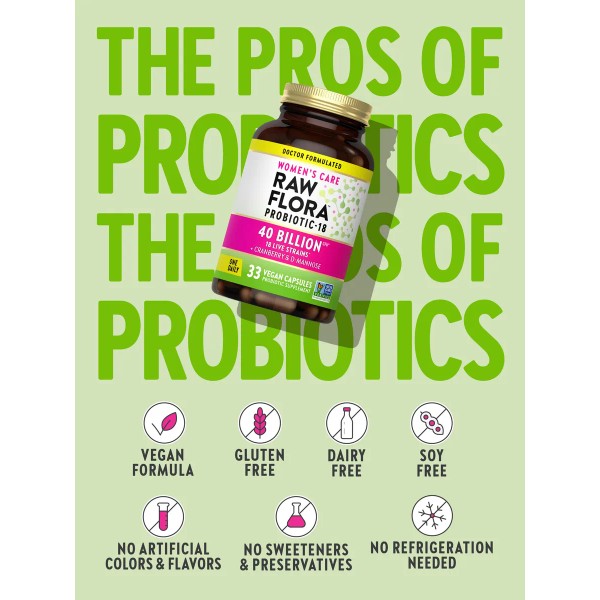 Nature's Truth Probióticos Raw Flora Mujer 40b Cfu Vegan