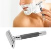 Double Edge Safety Razor Long Handle Manual Zinc Alloy Safety