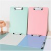 Plastic Clipboards,3 PCS A4 Plastic Writing Pad,Colourful Clip Board, Multicolour