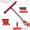 2 in 1 Standard Window Squeegee, Car Squeegee with 17"