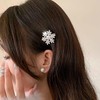 6 Stück Schneeflockenförmige Haarspangen, Strass-Haarspangen, Kreative Haarspangen, Elee Haarspangen, Haarschmuck