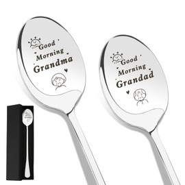 Grandparents Gifts,Gifts for Grandparents,Nanny and Grandad Gifts,Presents for Grandparents,Grandparents Spoon,Grandad Gifts,Gifts for Grandma,Nan and Grandad Gifts,Grandparents Christmas Gifts