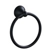Matte Black Towel Ring for Bathroom 1 Pack, Kitchen Bath