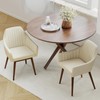 COSTWAY Dining Chairs Set of 2, Upholstered Accent Chairs with