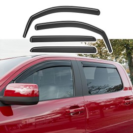 Xipoo Side Window Visor Deflector Compatible with 2007-2021 Toyota Tundra CrewMax Visor Trim Cover Replacement for 07-21 Tundra Accessories (Compatible with 2007-2021 Toyota Tundra)