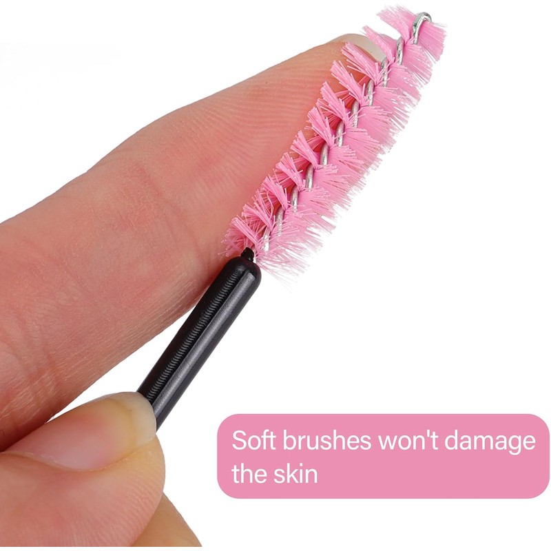 Tbestmax 1000 Varitas de Mascara Desechables Cepillos de Pestañas Spoolies