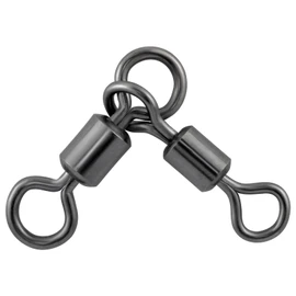 Dr.Fish 30 Pack 3 Way Swivels Barrel Swivels Fishing Swivels Catfish Swivels Fishing Tackle Hook Connector Surf Fishing Rig Trolling Catfish Rig Saltwater Freshwater Size 6X7
