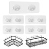 Upgraded Shower Caddy Adhesive Replacement,Strong Adhesive Hooks for Shower Caddy,