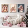 Christmas Gingerbread House Canvas Wall Art Decor - 8X10 inch