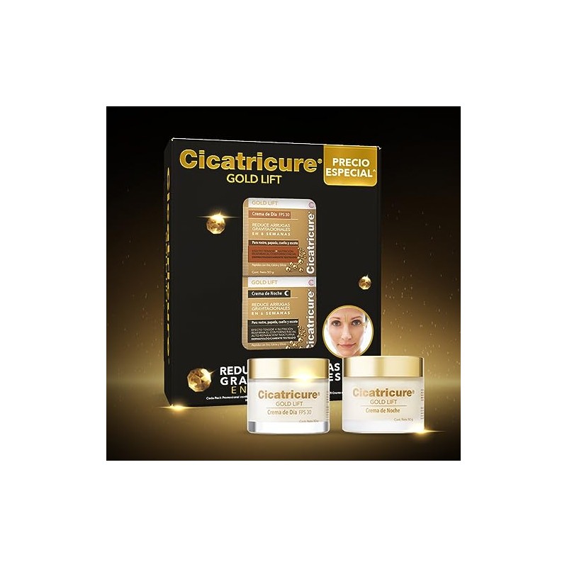 Cicatricure Crema Bundle Gold Lift Da y Noche Resultados Visibles