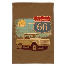 Ford Bronco '66 Vintage Garden Yard Flag