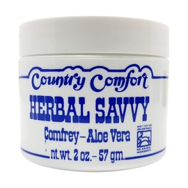 Country Comfort Herbal Savvy Comfrey Aloe Vera, 2 Ounce