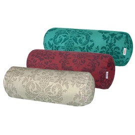 beties Epoch Bolster Cover Approx. 15 x 40 cm Cushion Cover with 3D Ornament on Cotton Half Panama Binding from German Company in High Quality (Linen Taupe)