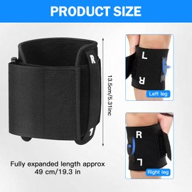 Bcuuozeeing Knee Bandage (Black-1 Piece)