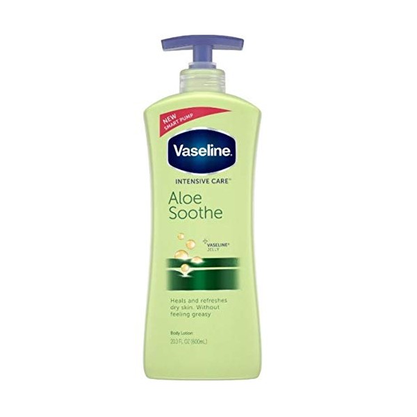 Vaseline Intensive Care Lotion 20.3 Ounce Aloe Soothe Pump (Dry)