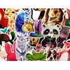 25 Random Animals Stickers for Young Kids Children Child Decals