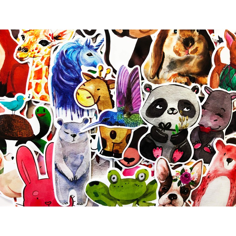 25 Random Animals Stickers for Young Kids Children Child Decals