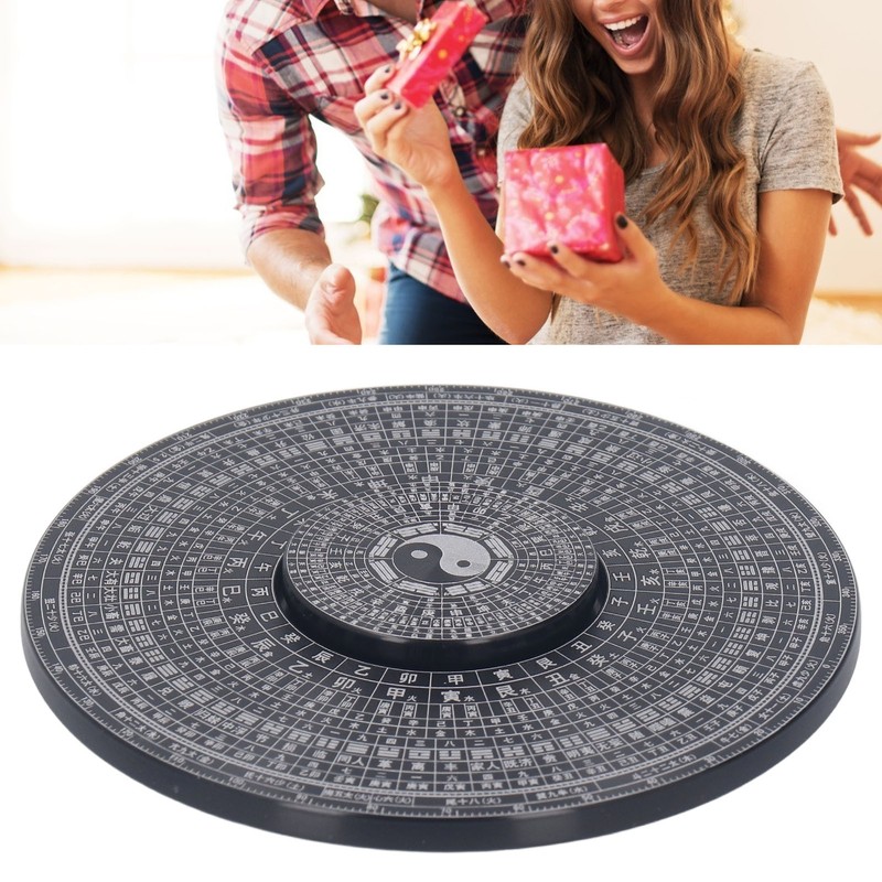 Metal Fingertip Rotation Toy Tai Ji Eight Trigram Compass Design
