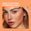 Music Flower eyebrow pencil,Dual-Ended Microfilling Eyebrow Pen, Liquid Eyebrow Pen
