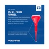Polaris 1.5 Quart Funnel with Cap, Red - Mess-Free and