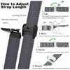 WOCCI 20mm Braided Nylon Watch Bands for Men and Women,