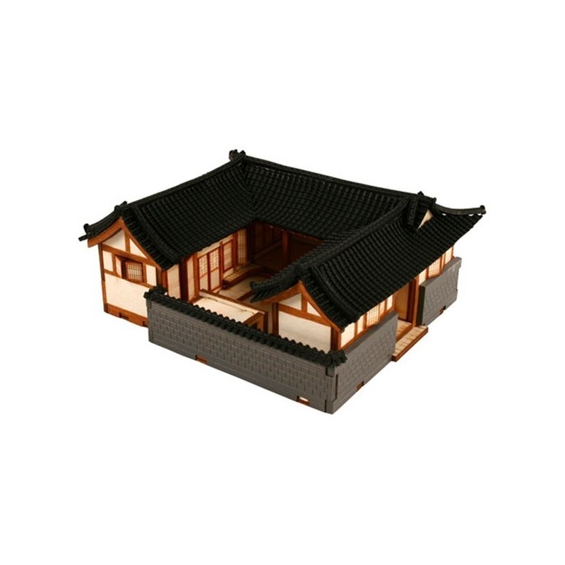 DIY Wooden Model Assembly Kit HO Seoul Bukchon Hanok A