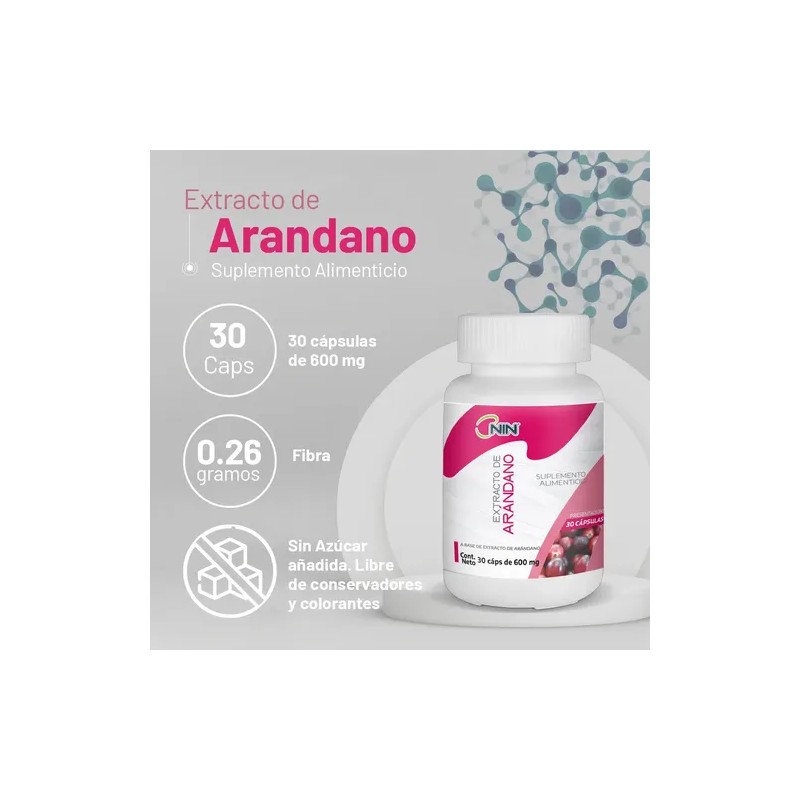 Extracto Arandano Capsulas 600mg Nin