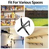Heavy Duty Shelf Brackets 12 x 8 inches, 6 Pack