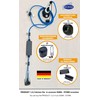 Anti-theft protection for charging cables up to AD 11 mm
