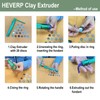 HEVERP Stainless Steel Clay Extruders Sugar Paste Extruder Cake Fondant