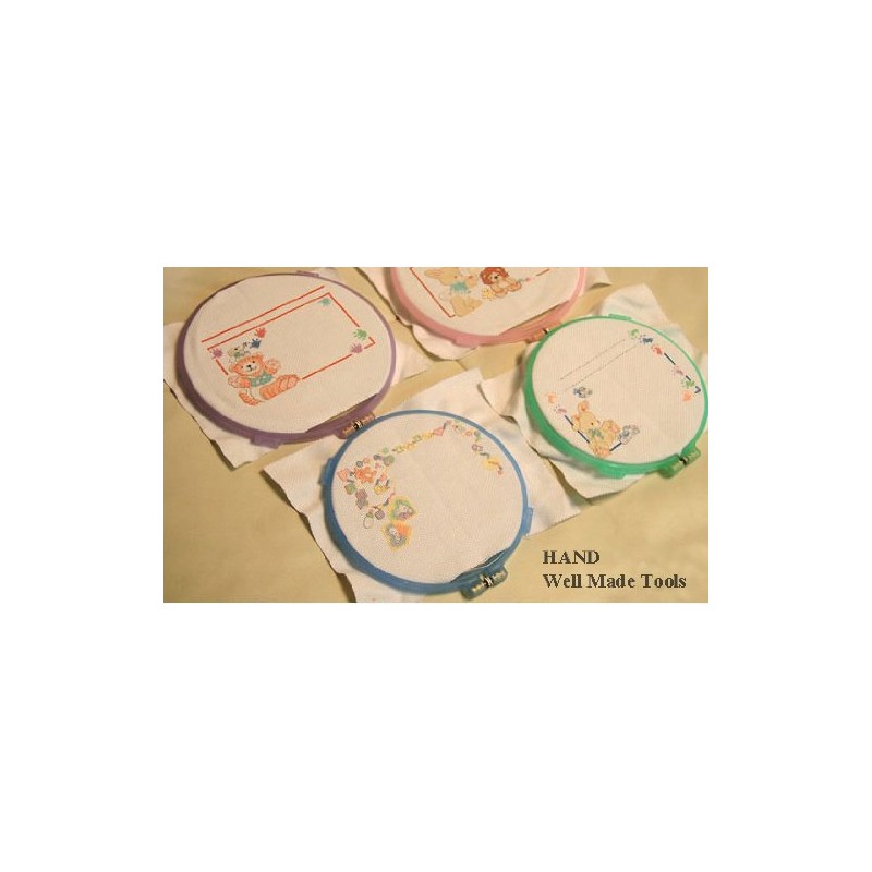 HAND Plastic Deluxe Super Grip Cross Stitch Embroidery Hoop (6”