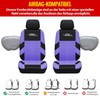 AUTOYOUTH AUTOYOUTH Autositzbezge Universal Fit Komplettset Autositzschoner Reifenschienen Autositzzubeh?r, Violett