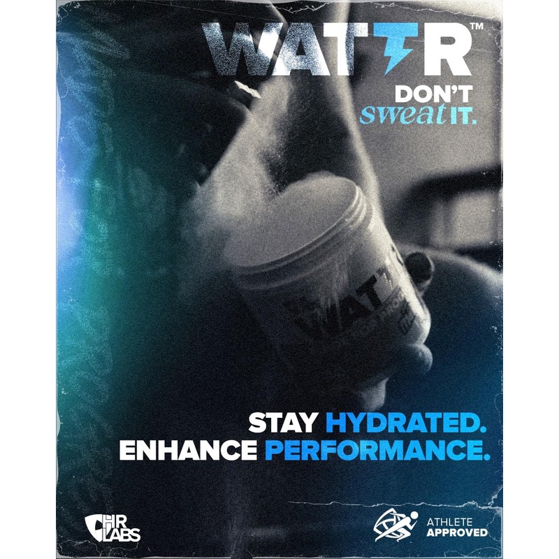 HR Labs WATTR™ Electrolyte Loaded Hydration Powder with Energising B