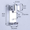 Hand Shower Holder for Shower Head Aluminium (Halterung07)