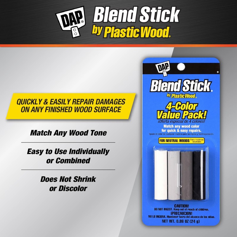 DAP Plastic Wood Blend Sticks 4-Pack, Neutral Wood (7079804103)