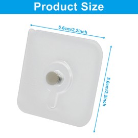 SOVNSG Adhesive Picture Hooks, 15 Pcs, 33 lbs Max Load