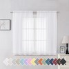 Aiyufeng - Juego de cortinas translúcidas en 2 paneles, cortinas