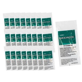 Molykote - Dow 111 O-Ring Lubricant - 150 Gram Silicone Lubricant, -40°F to 392°F, Chemical/Water Resistant, for Valves/Pressure Systems by Neo-Pure ((Qty.25) 6 Gram Pillow Packs)
