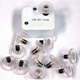 Creative Hobbies 1 Inch Round Clear Plastic Turntable for Wind Up Music Boxes, Pack of 18