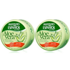 Crema Corporal, Facial Y De Manos Con Aloe Vera Del Instituto Español, 2 Unidades De 400 Ml (13.5 Onzas Líquidas)