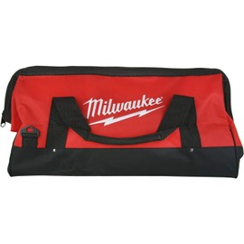 Garage Electric Tools Corporation Bag 22-Inch Heavy Duty Canvas Drill, Tool Bag/Case, 18V/12/14/18 Volt (Bare Bag), Red