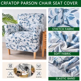CRFATOP Stretch Mid Century Modern Armchair Slipcover 1-Piece Accent Chair Covers with Arms Soft Chair Slipcovers for Living Room Armchair Furniture Protector Office Reception Reading Sofa,A13